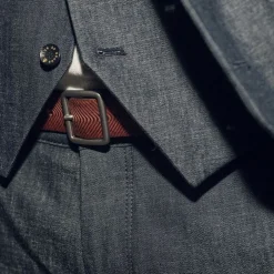 Blue De Gênes Blue De Génes Pento Belt Brown^ Accessories