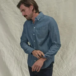Blue De Gênes Sandro Chambray Shirt^ Overdele