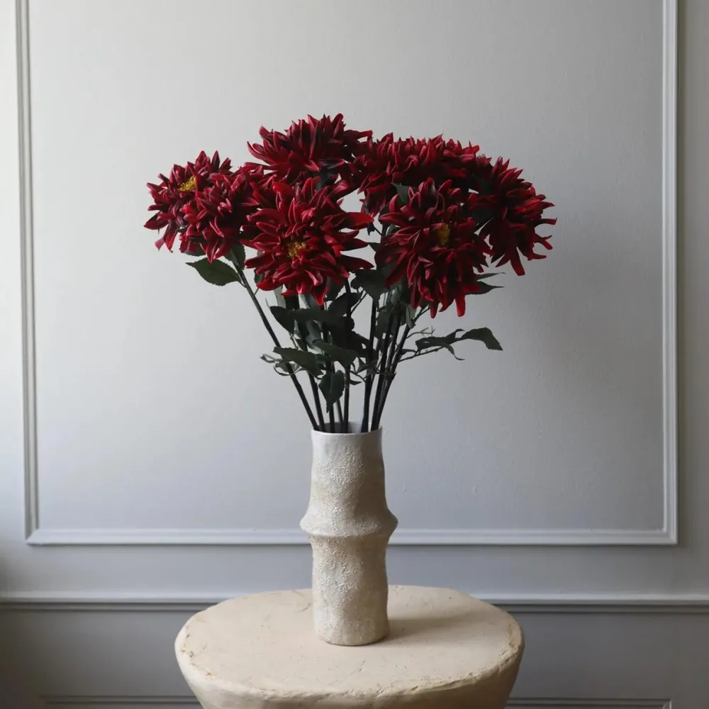 Botané Studios Cactus Dahlia Flower Red^ Kunstige Blomster