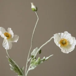 Botané Studios Poppy Flower White^ Kunstige Blomster