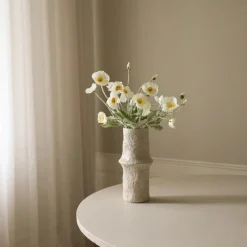 Botané Studios Poppy Flower White^ Kunstige Blomster