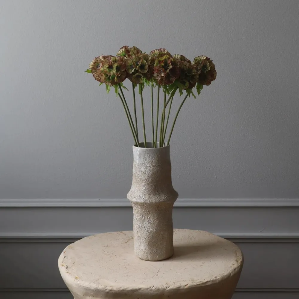 Botané Studios Scabiosa Seed Pod Flower Purple^ Kunstige Blomster