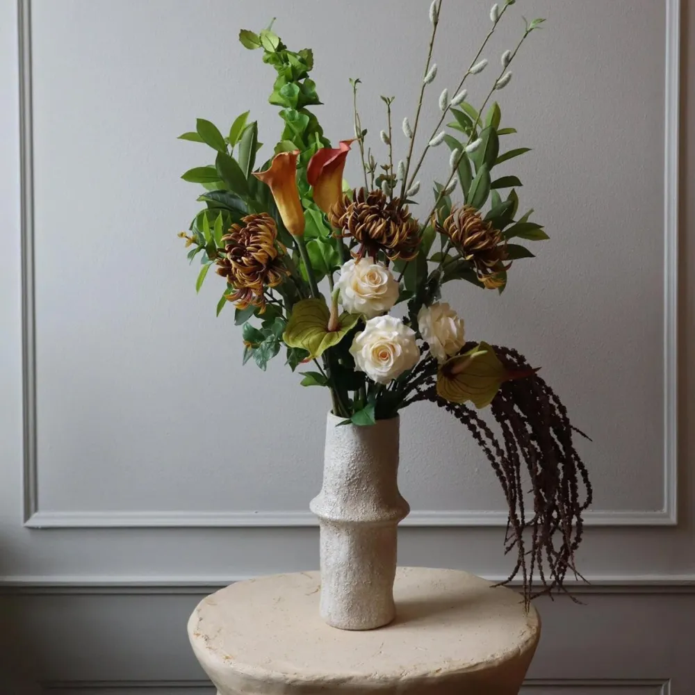 Botané Studios Semi-Cactus Dahlia Flower Orange^ Kunstige Blomster