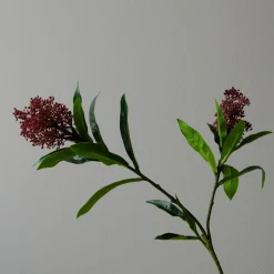 Botané Studios Skimmia Berry Branch Purple^ Kunstige Blomster