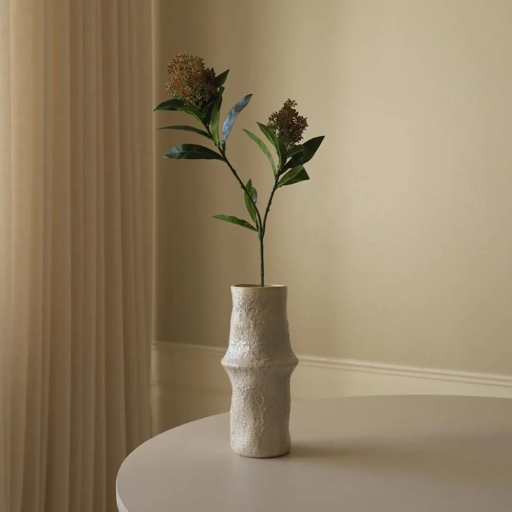 Botané Studios Skimmia Berry Branch Rose^ Kunstige Blomster