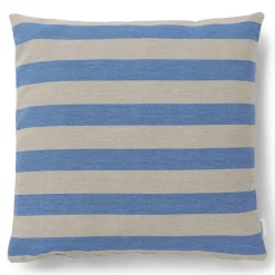 Compliments Outdoor Stripe Cushion Blue 45x45 cm^ Udendørs|Puder