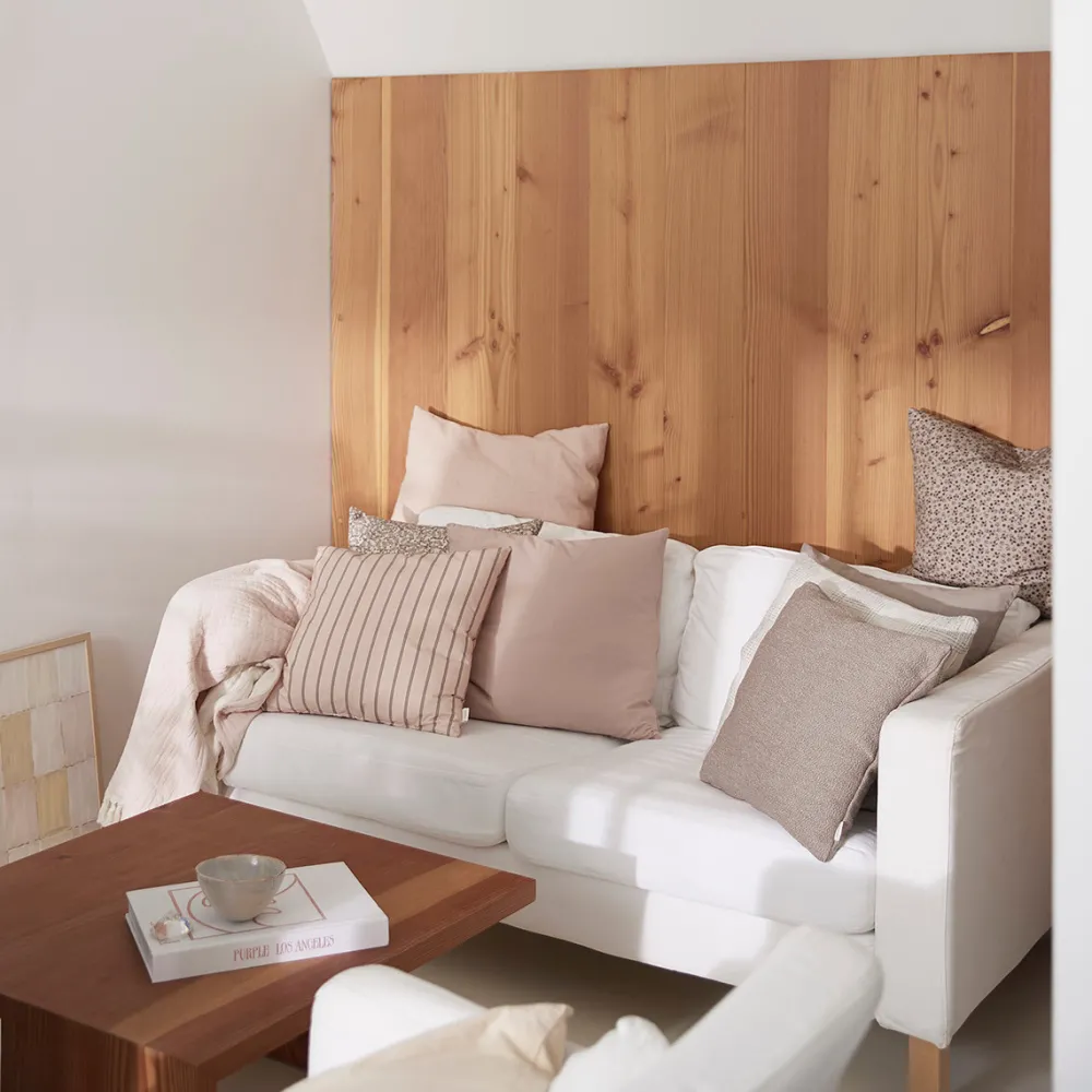 Compliments Stone Cushion Rose 50x50 cm^ Puder