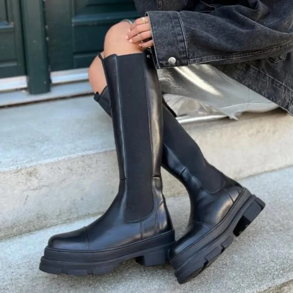 Copenhagen Shoes Follow Me Black With Black Stiches^Dame Sko