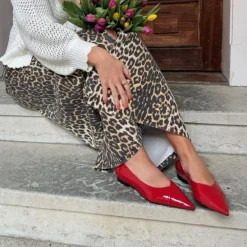 Copenhagen Shoes Make Passion Patent Red Patent^Dame Sko