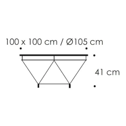 Eilersen Spider Sofabord Ø105^ Stue|Borde