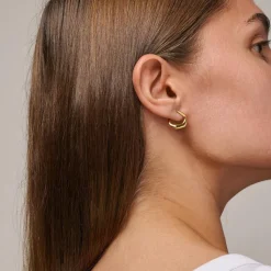 Enamel Copenhagen Earrings Inga Gold-Plated^Dame Accessories|Smykker