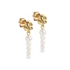 Enamel Copenhagen Earrings Malaika Pearls Gold-Plated^Dame Accessories|Smykker