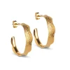 Enamel Copenhagen Hoops Ane Large Gold-Plated^Dame Accessories|Smykker