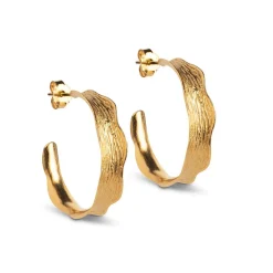 Enamel Copenhagen Hoops Ane Large Gold-Plated^Dame Accessories|Smykker