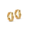 Enamel Copenhagen Hoops Everly Gold-Plated^Dame Accessories|Smykker