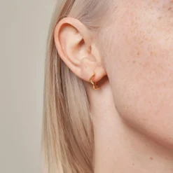 Enamel Copenhagen Hoops Holly Large Gold-Plated^Dame Accessories|Smykker