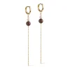Enamel Copenhagen Hoops Jana Light Yellow/Pearl/Brown Gold-Plated^Dame Accessories|Smykker