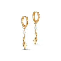 Enamel Copenhagen Hoops May Gold-Plated^Dame Accessories|Smykker