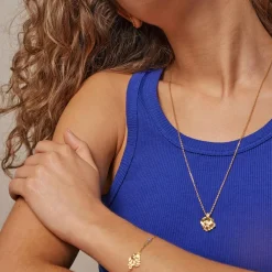 Enamel Copenhagen Necklace Windy Gold-Plated^Dame Accessories|Smykker