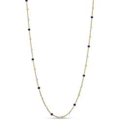 Enamel Copenhagen Necklace Lola Marine Gold-Plated^Dame Accessories|Smykker