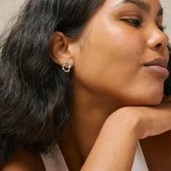 Enamel Copenhagen Studs Daphne Silver^Dame Accessories|Smykker