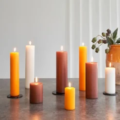 Ester & Erik Lyseplatte Blank Sort Lille^ Adventsstager|Lysestager