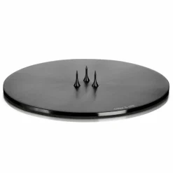 Ester & Erik Lyseplatte Børstet Sort Mellem^ Adventsstager