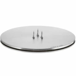 Ester & Erik Lyseplatte Børstet Sølv Mellem^ Adventsstager