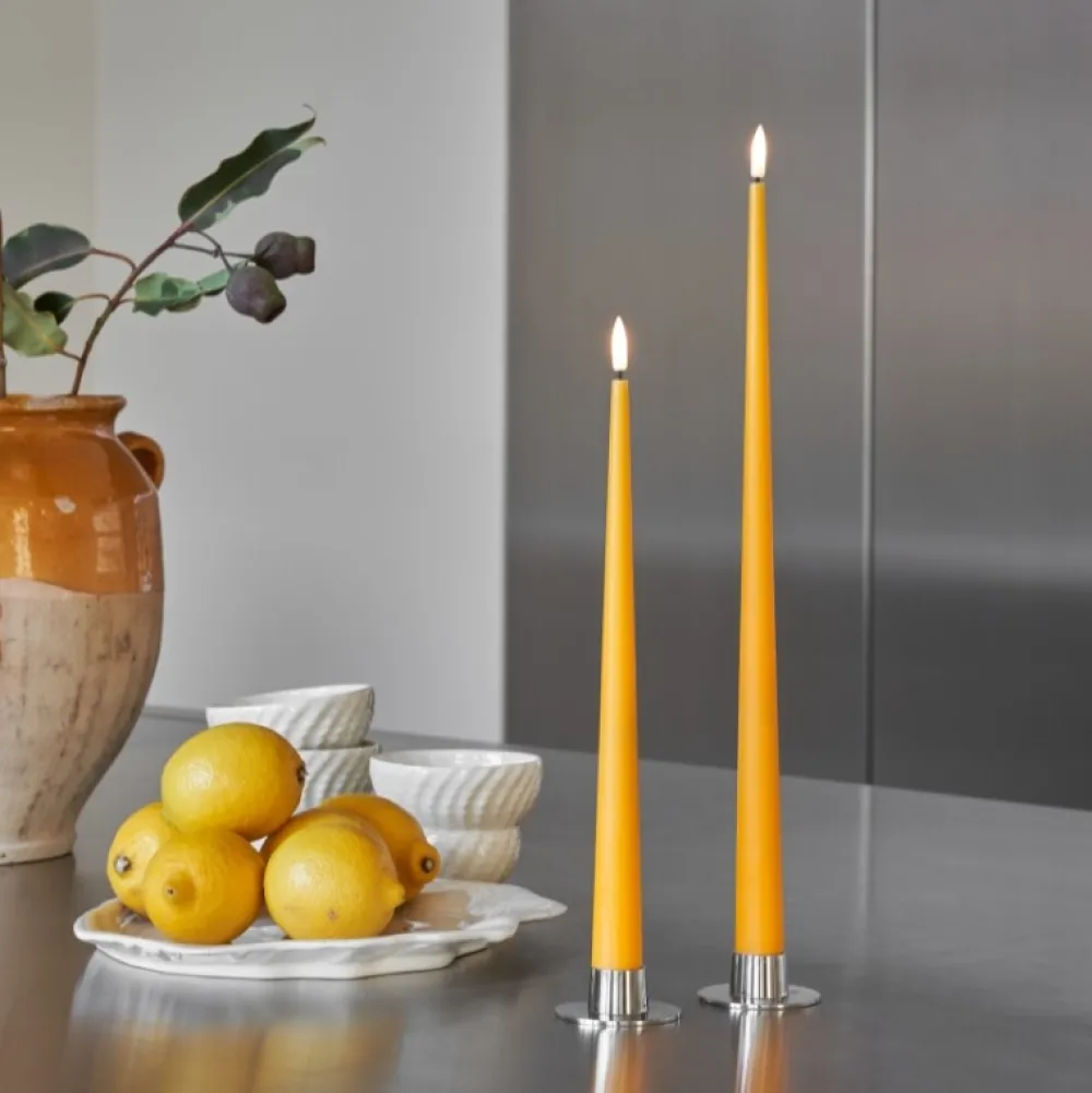 Ester & Erik Lysestage Blank Sølv Lille^ Adventsstager|Lysestager