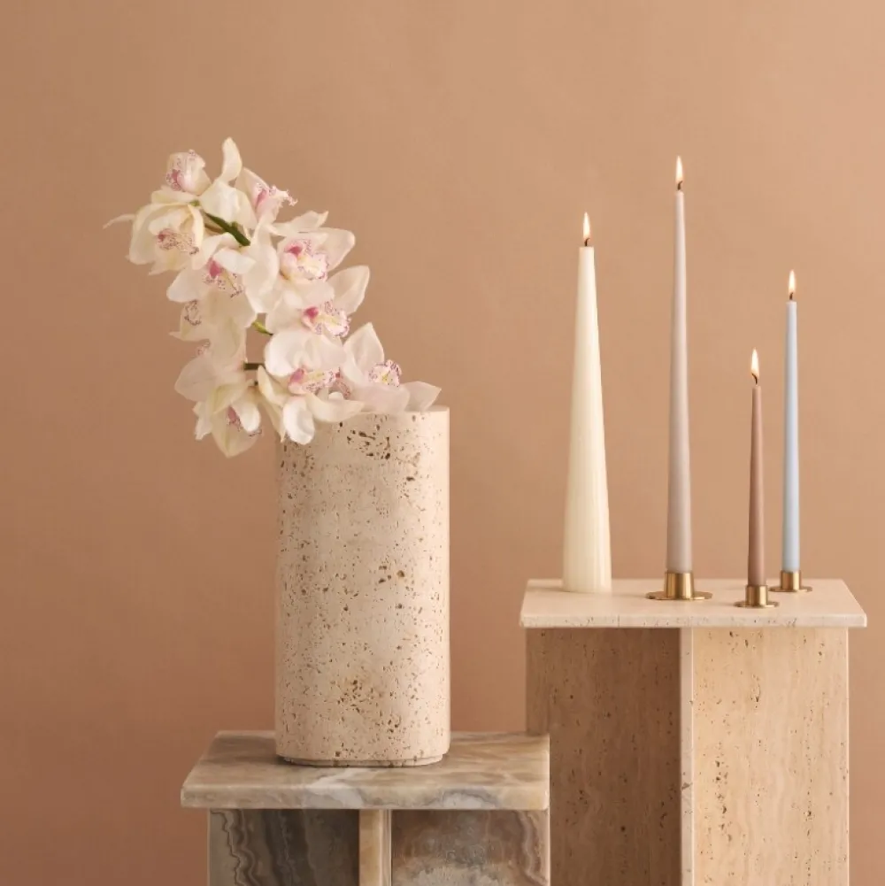 Ester & Erik Lysestage Blank Guld Lille^ Adventsstager|Lysestager