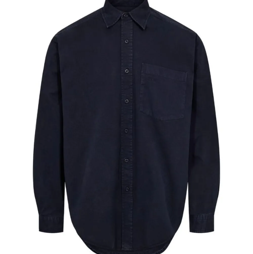 ET AL ORIGINALS ET AL Erten Long Sleeve Shirt Navy^ Overdele
