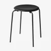 Fritz Hansen 3170 Dot Intense Leather Black^ Køkken|Stue
