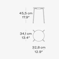 Fritz Hansen 3170 Dot Lava Grey Leather^ Andet Boligtilbehør