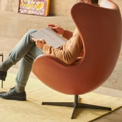 Fritz Hansen 3316 Ægget Grace Læder^ Stue|Stole