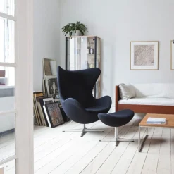 Fritz Hansen 3316 Ægget Lænestol Stof^ Stole