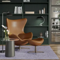 Fritz Hansen 3316 Ægget Valnød Essential Læder^ Stole|Stue