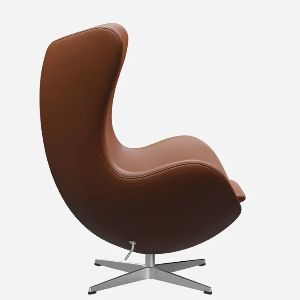 Fritz Hansen 3316 Ægget Valnød Essential Læder Inkl. Fodskammel^ Stole|Stue