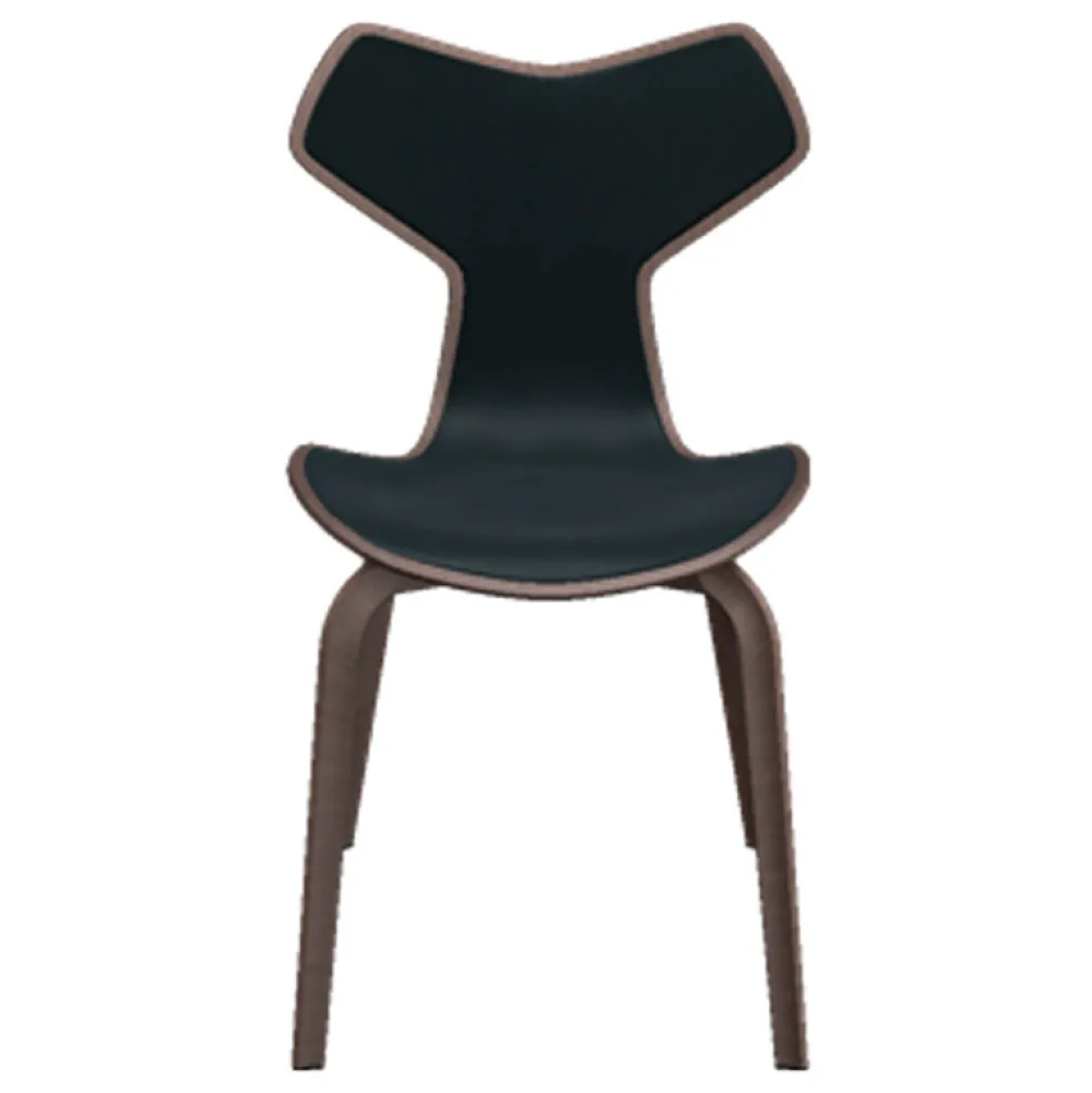 Fritz Hansen 4130 Grand Prix Stol Forsidepolstret Læder^ Køkken|Stole