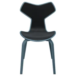 Fritz Hansen 4130 Grand Prix Stol Forsidepolstret Læder^ Køkken|Stole