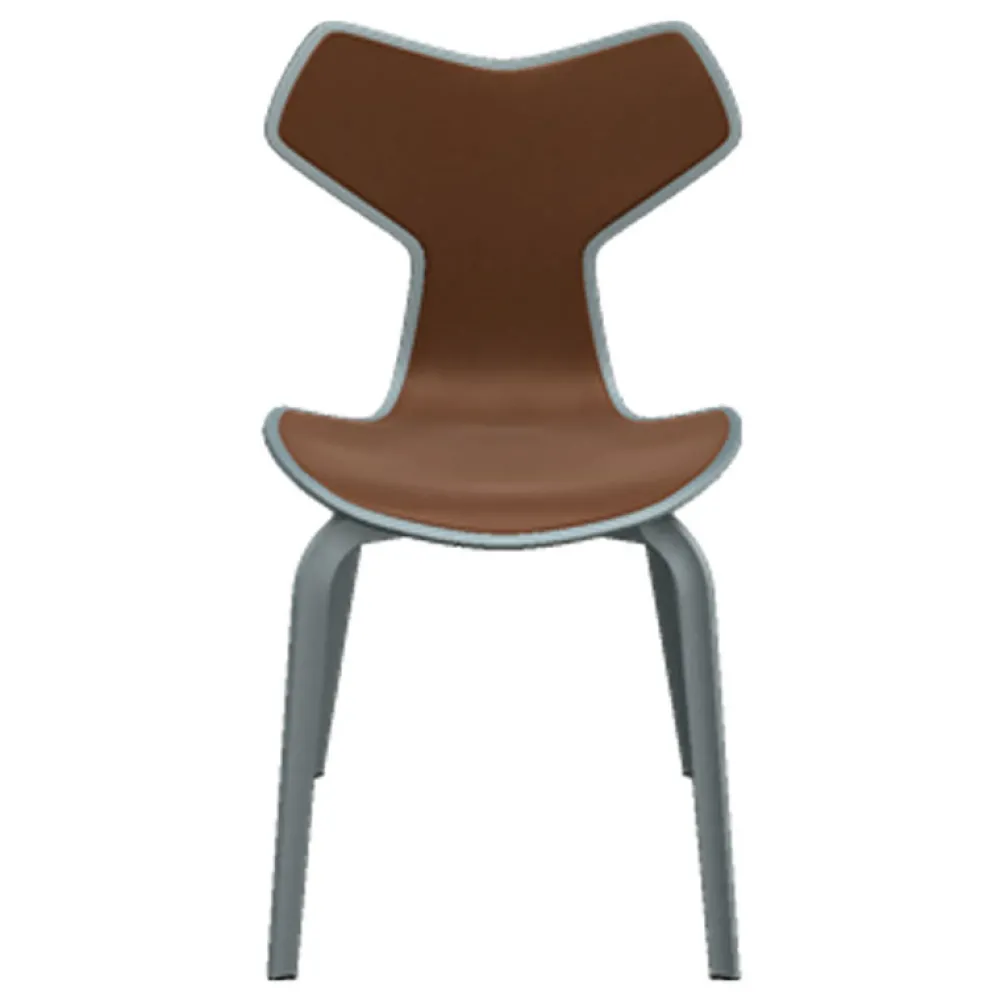 Fritz Hansen 4130 Grand Prix Stol Forsidepolstret Læder^ Køkken|Stole