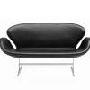 Fritz Hansen 3321 Svanesofa 2-Pers Læder^ Sofaer