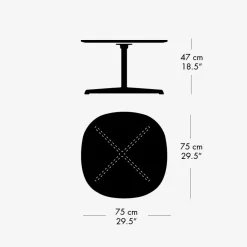 Fritz Hansen A202 Sofabord^ Borde