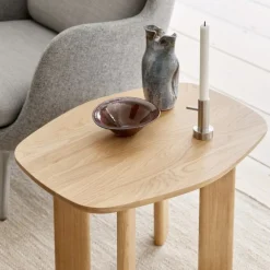 Fritz Hansen Candleholder Single No. 1 Stainless Steel^ Lysestager