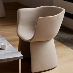 Fritz Hansen CM231 Monolit Lounge Chair Quay 035 / Natur Læder^ Stue|Stole