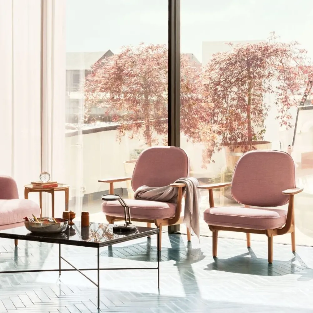 Fritz Hansen JH97 Fred Lænestol Re-Wool Stof^ Stue|Stole