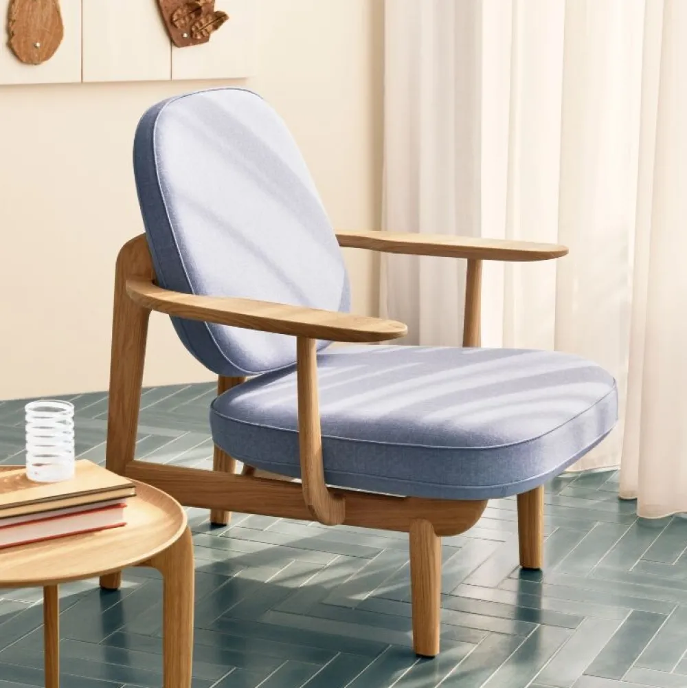 Fritz Hansen JH97 Fred Lænestol Re-Wool Stof^ Stue|Stole