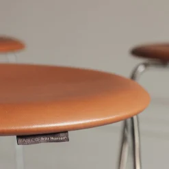 Fritz Hansen M3170 High Dot Wild Leather Walnut^ Køkken|Stole