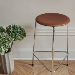 Fritz Hansen M3170 High Dot Wild Leather Walnut^ Køkken|Stole