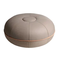 Fritz Hansen Pouf Small Buffed Leather/Light Grey^ Stue