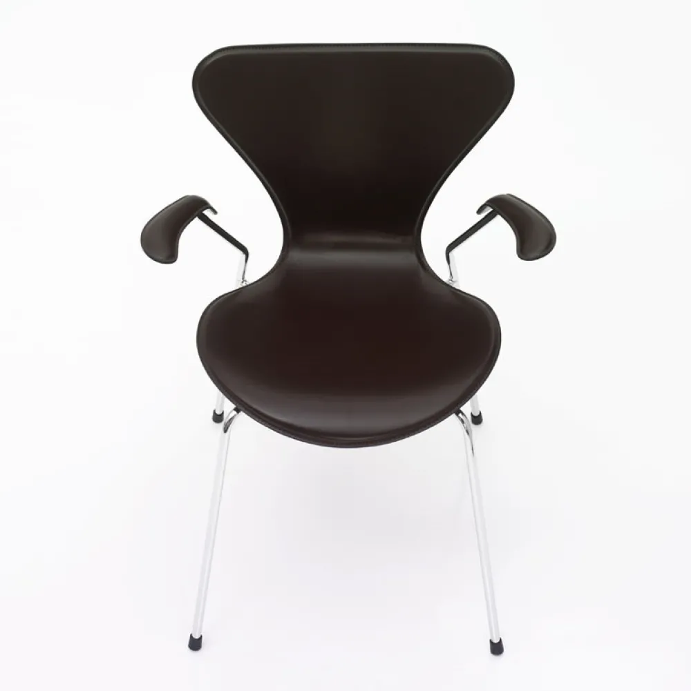 Fritz Hansen Serie 7 Armstol Fuldpolstret Læder^ Køkken|Kontor